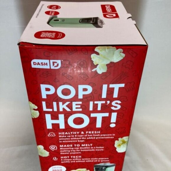 DASH Hot Air Popcorn Popper Maker with Measuring Cup to Portion Popping Corn New - Picture 2 of 6